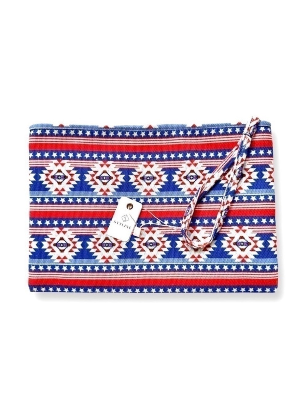 Styline Aztec Print Americana Wristlet Bag Zipper Pouch